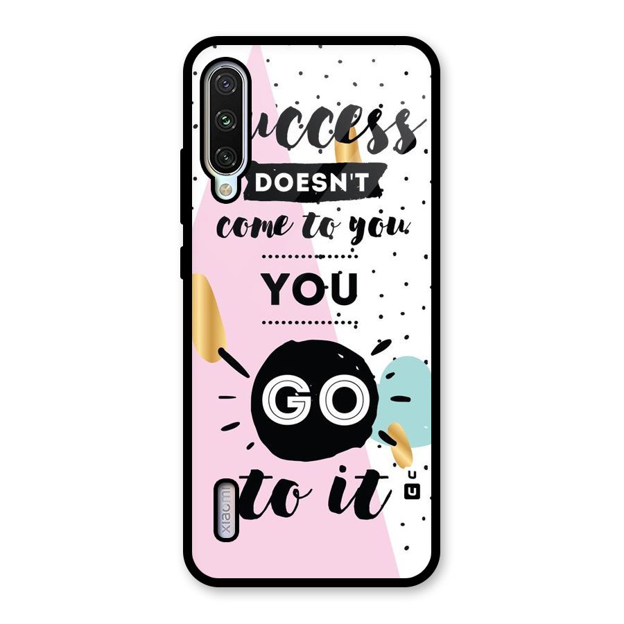 Go To Success Glass Back Case for Mi A3