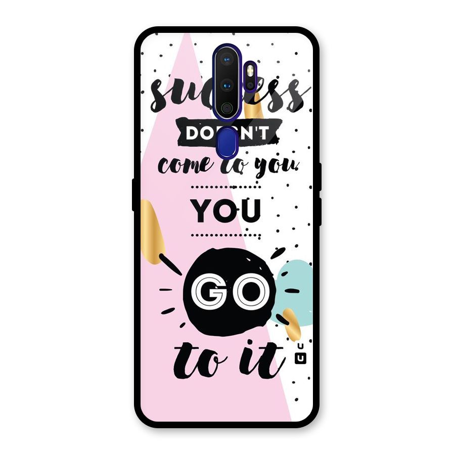 Go To Success Glass Back Case for Oppo A9 (2020)