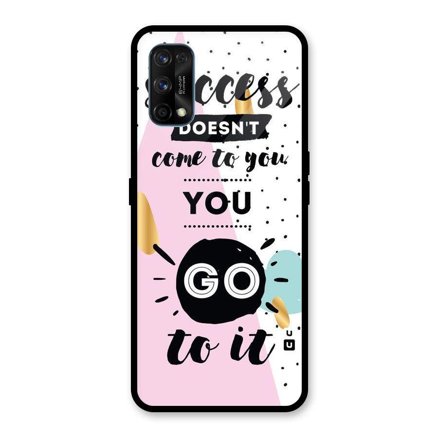 Go To Success Glass Back Case for Realme 7 Pro