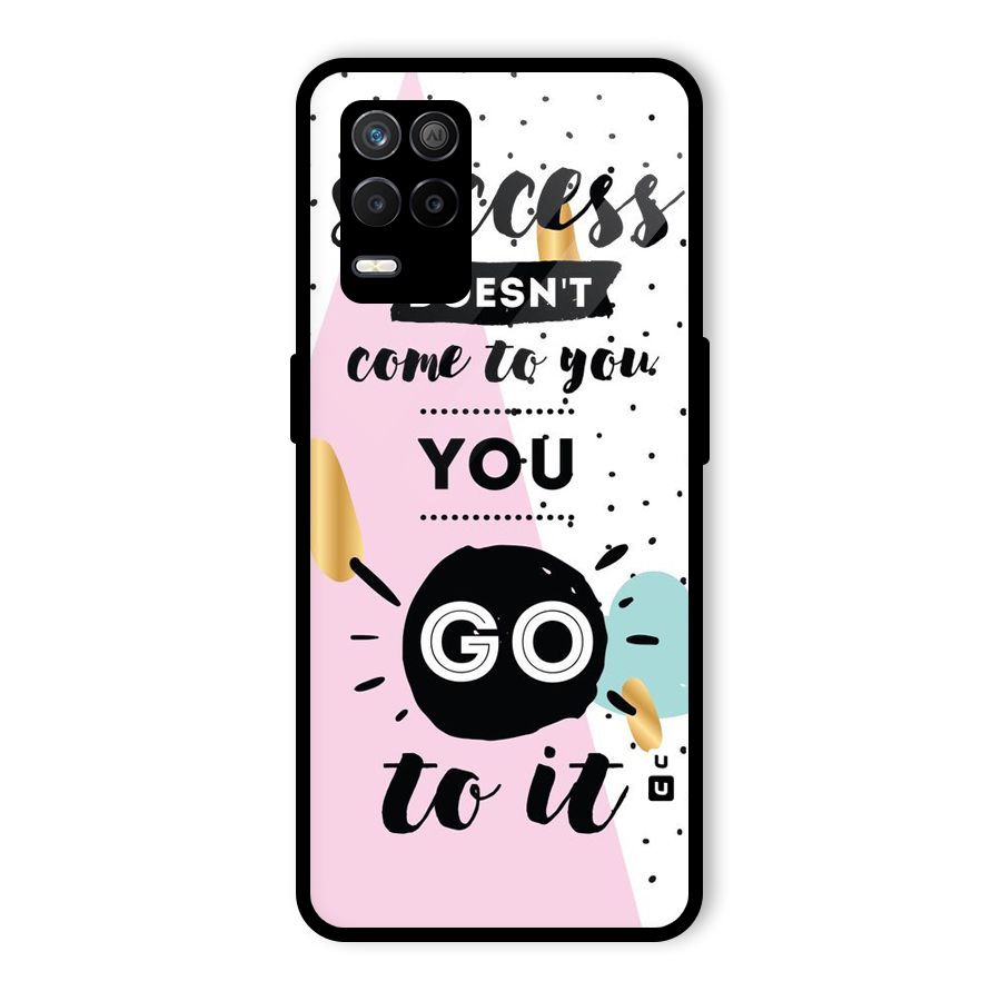 Go To Success Glass Back Case for Realme 8 5G