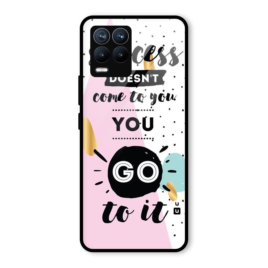 Go To Success Glass Back Case for Realme 8 Pro