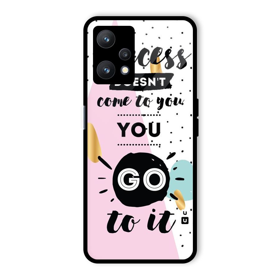 Go To Success Glass Back Case for Realme 9 Pro 5G