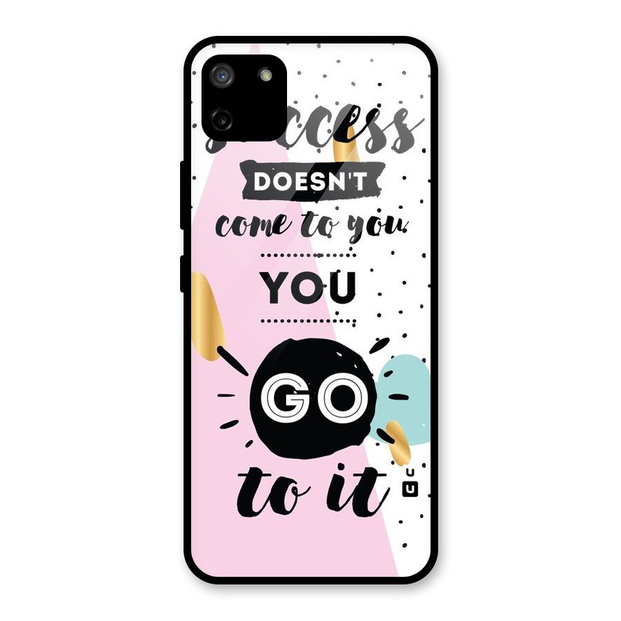 Go To Success Glass Back Case for Realme C11