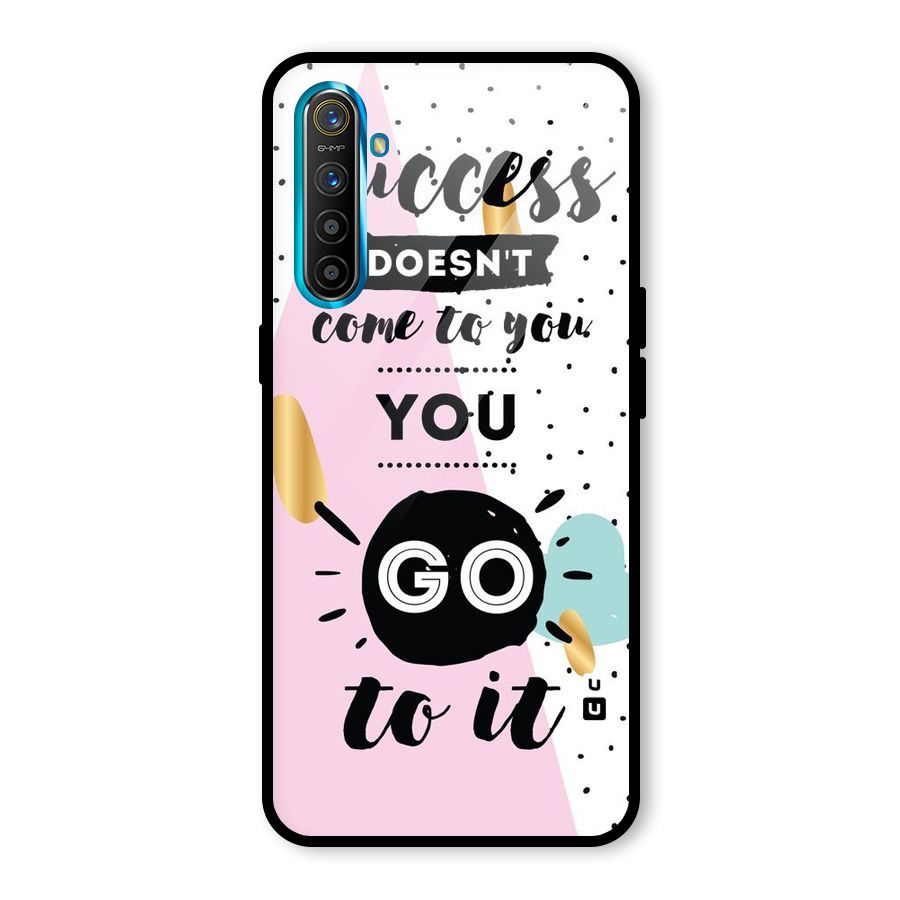 Go To Success Glass Back Case for Realme X2