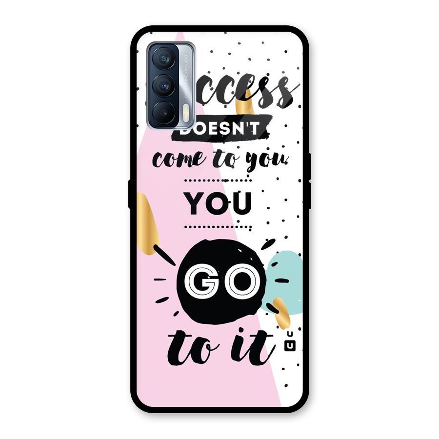 Go To Success Glass Back Case for Realme X7