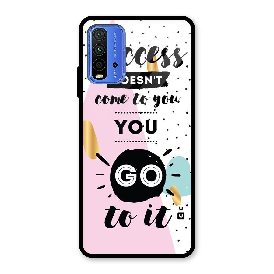 Go To Success Glass Back Case for Redmi 9 Power