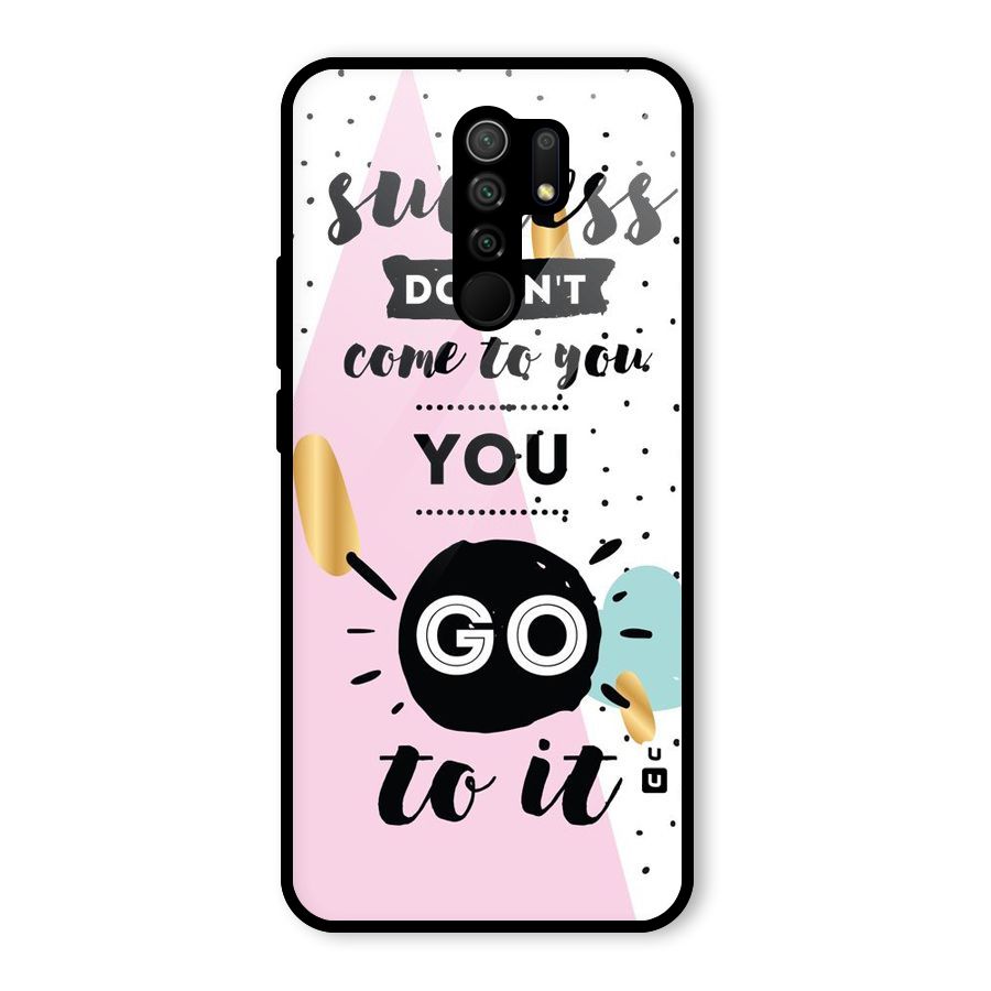 Go To Success Glass Back Case for Redmi 9 Prime