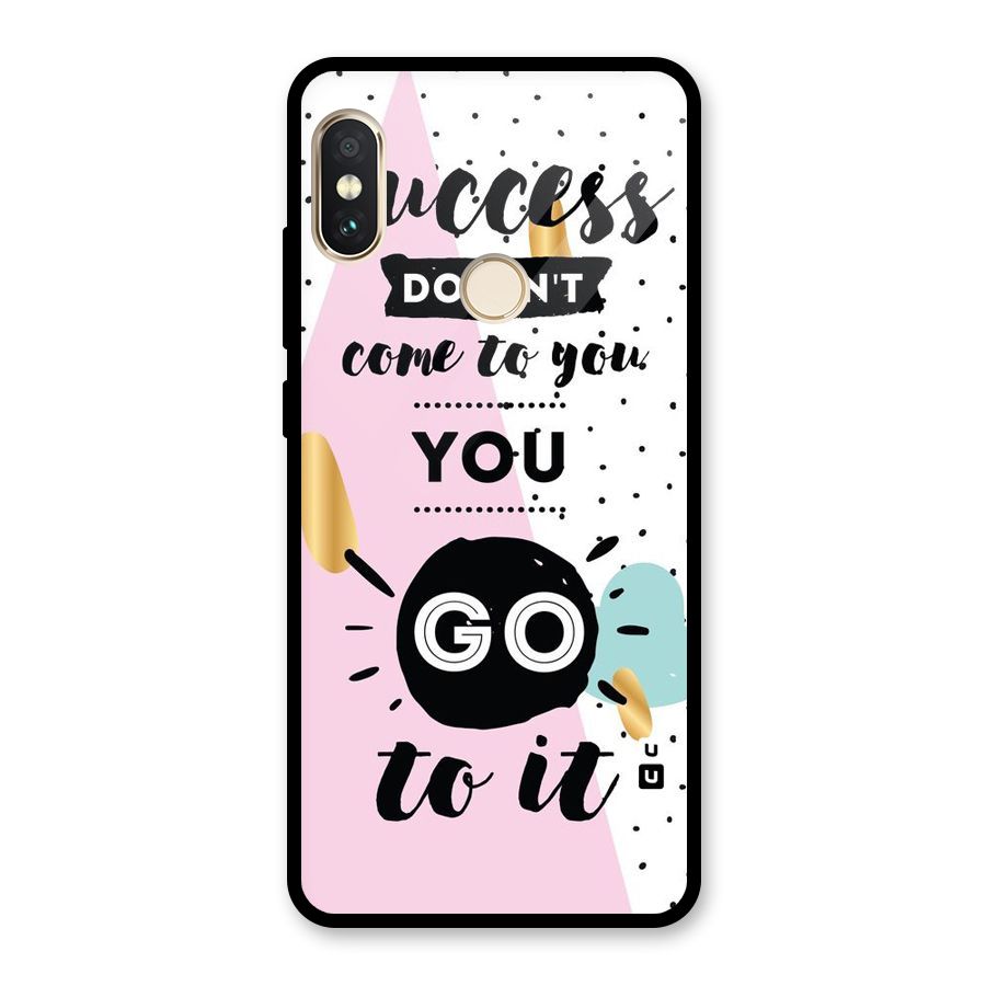 Go To Success Glass Back Case for Redmi Note 5 Pro