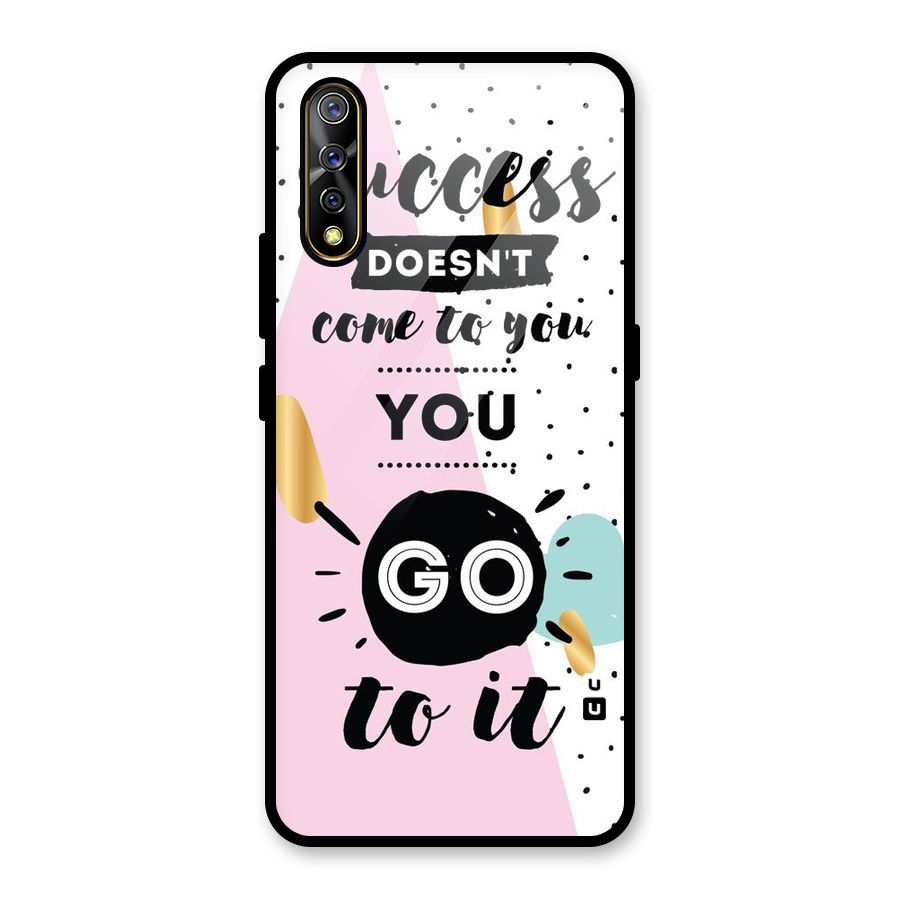 Go To Success Glass Back Case for Vivo S1
