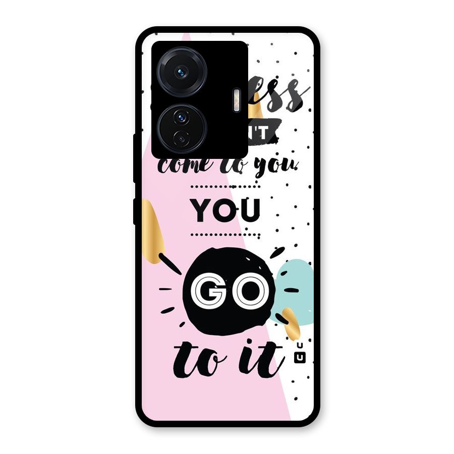 Go To Success Glass Back Case for Vivo T1 Pro