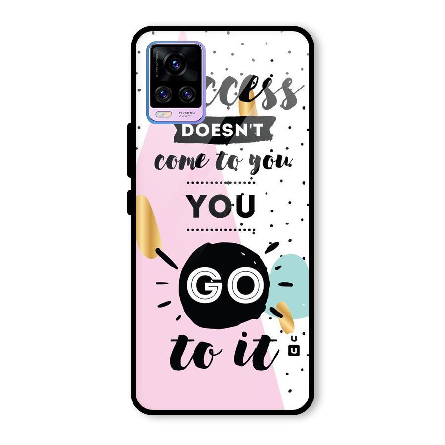 Go To Success Glass Back Case for Vivo V20 Pro