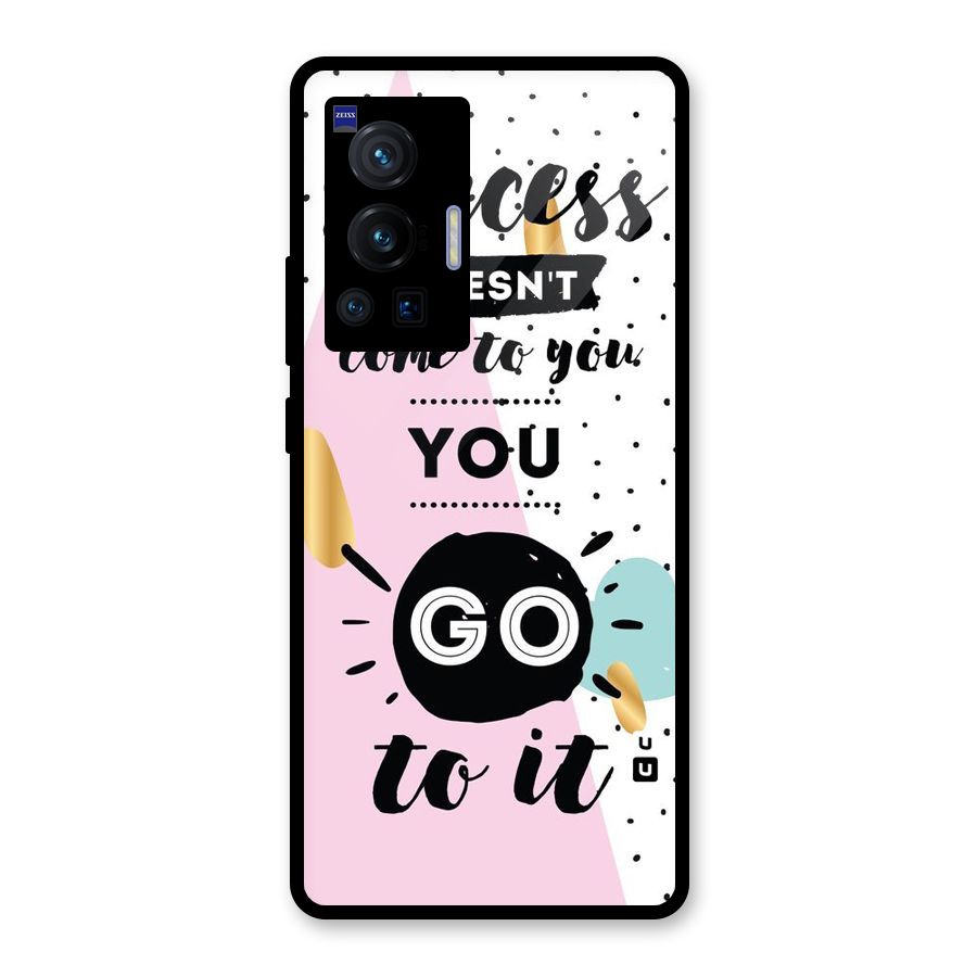Go To Success Glass Back Case for Vivo X70 Pro