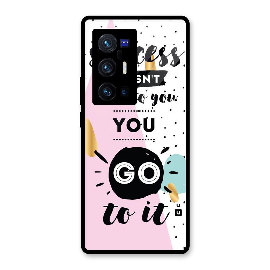 Go To Success Glass Back Case for Vivo X70 Pro Plus