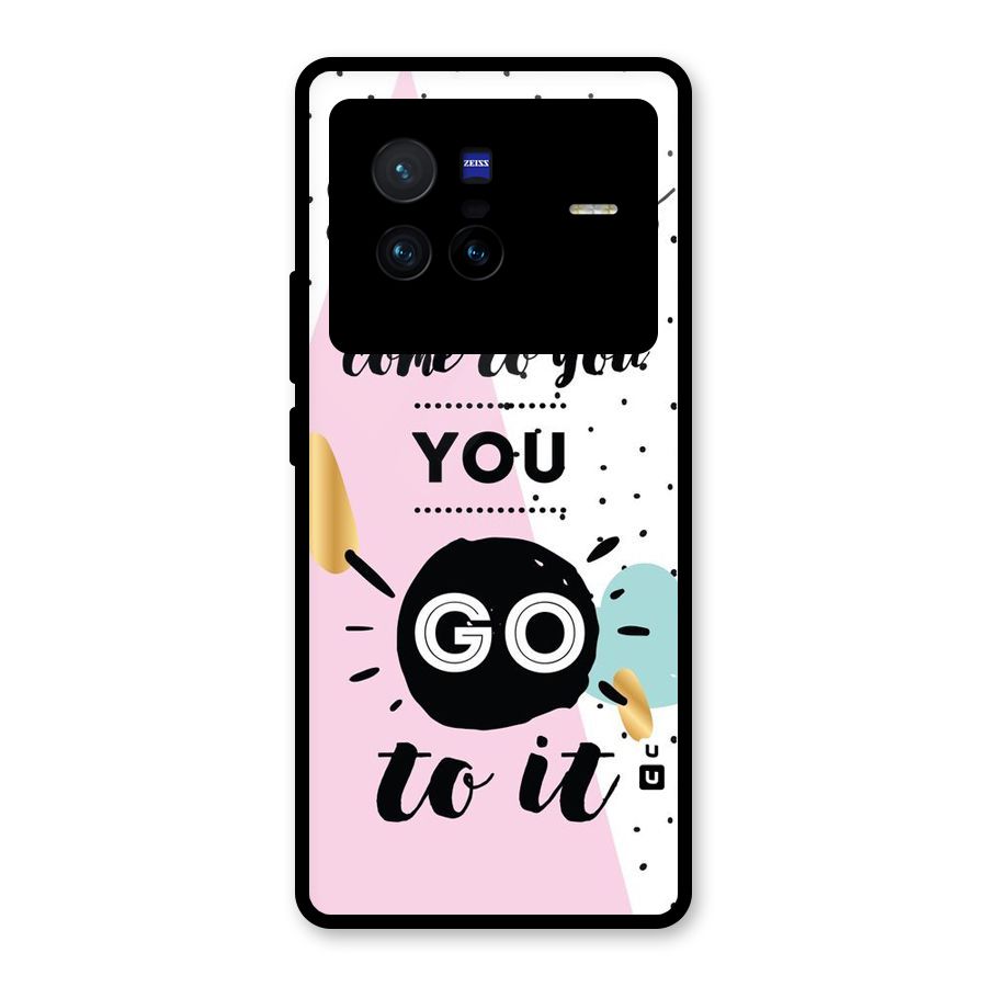 Go To Success Glass Back Case for Vivo X80