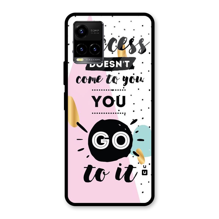 Go To Success Glass Back Case for Vivo Y21T