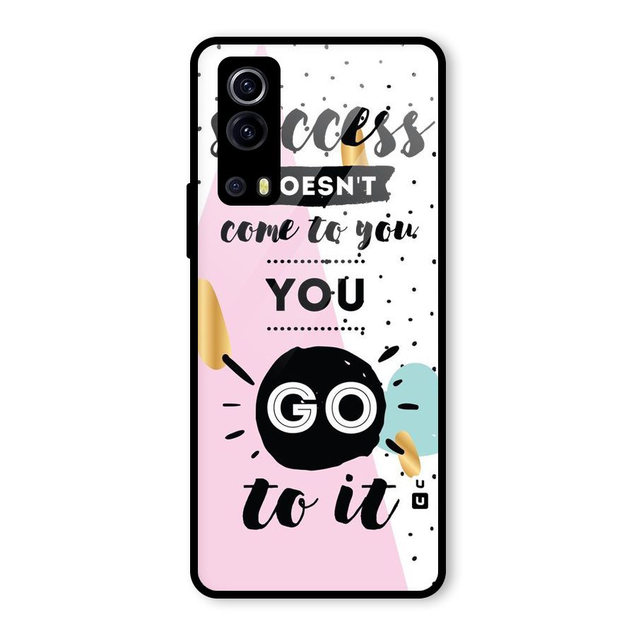 Go To Success Glass Back Case for Vivo iQOO Z3