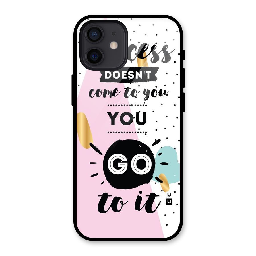 Go To Success Glass Back Case for iPhone 12