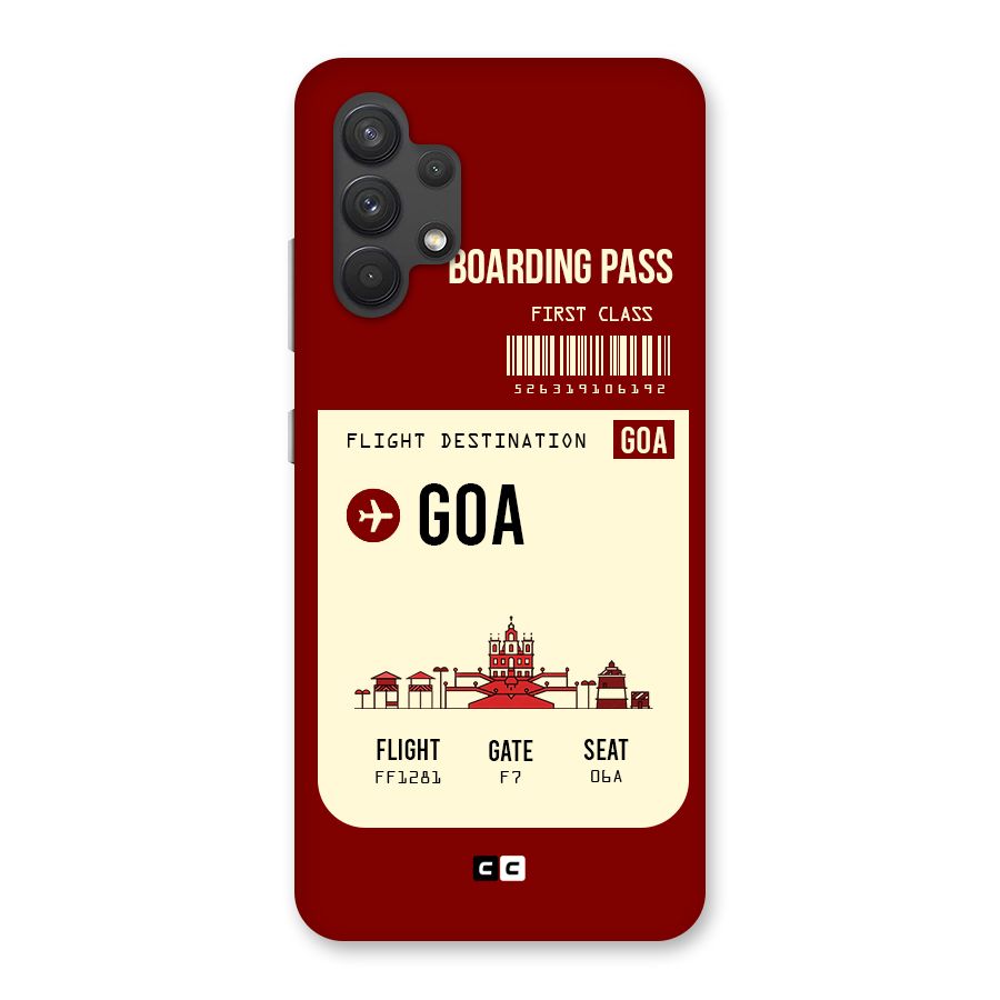 Goa Boarding Pass Back Case for Galaxy A32