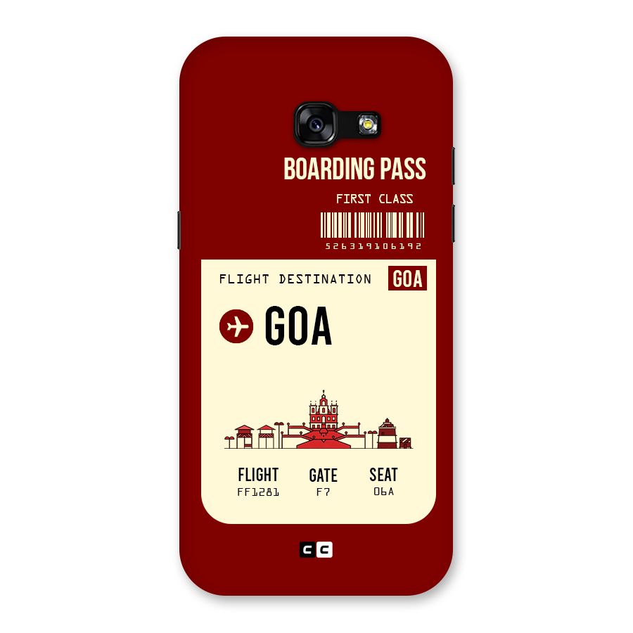 Goa Boarding Pass Back Case for Galaxy A5 2017