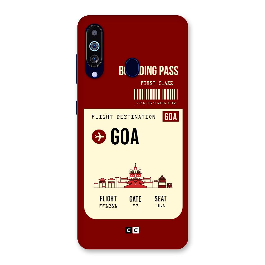 Goa Boarding Pass Back Case for Galaxy A60