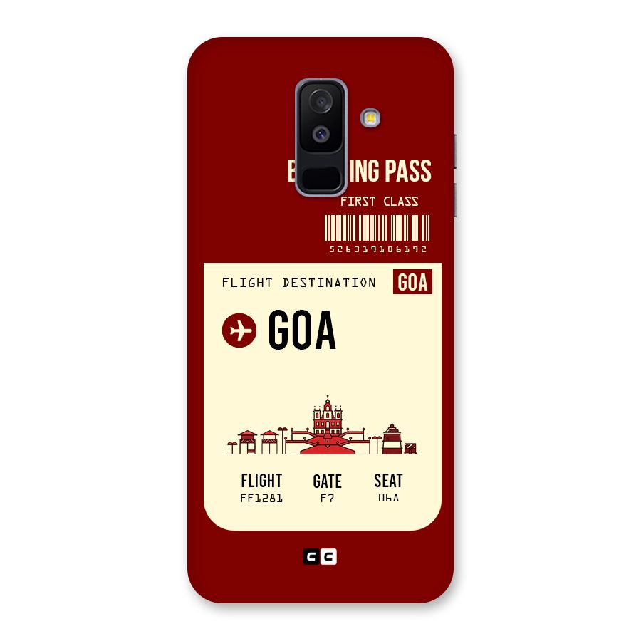 Goa Boarding Pass Back Case for Galaxy A6 Plus