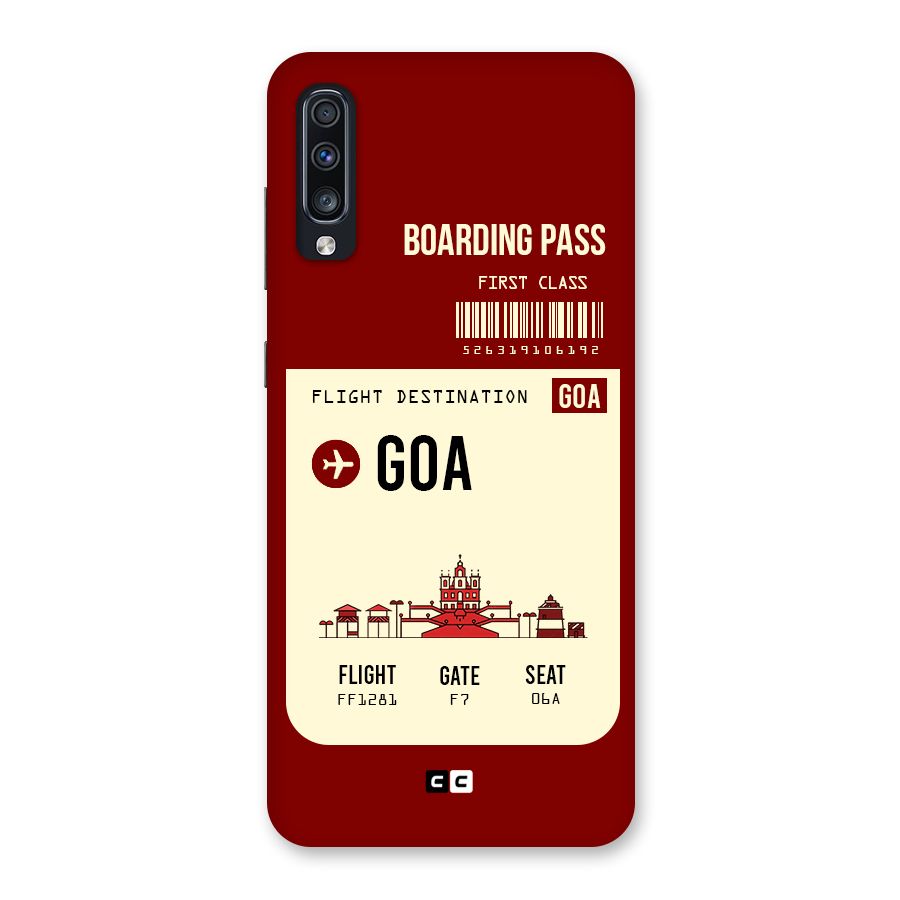 Goa Boarding Pass Back Case for Galaxy A70