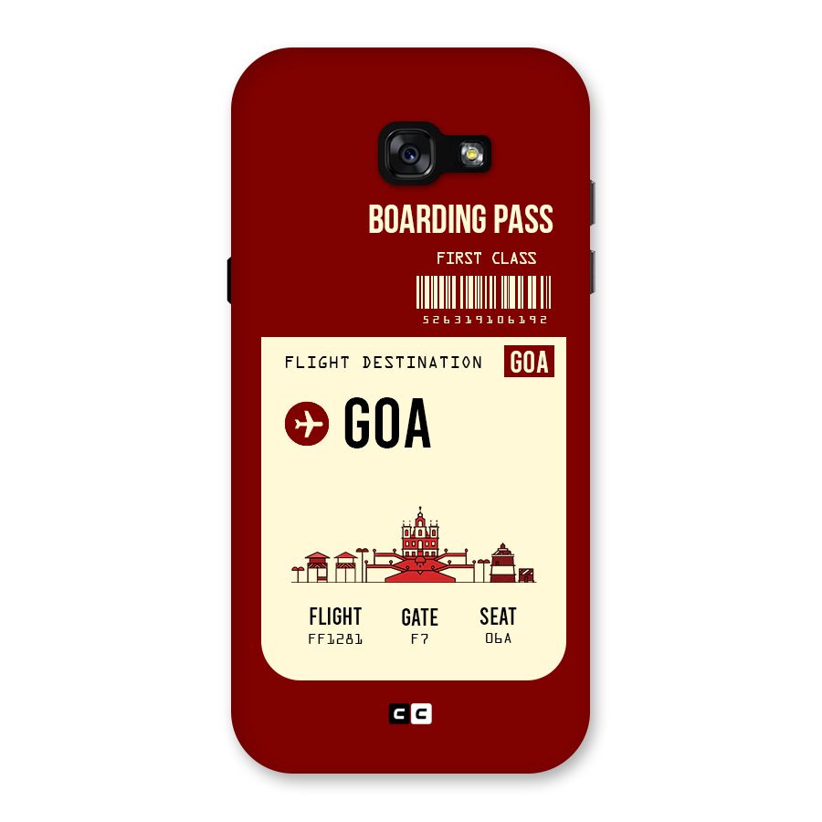 Goa Boarding Pass Back Case for Galaxy A7 (2017)