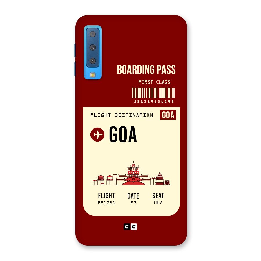 Goa Boarding Pass Back Case for Galaxy A7 (2018)