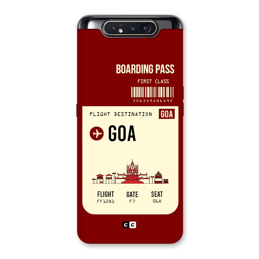 Goa Boarding Pass Back Case for Galaxy A80