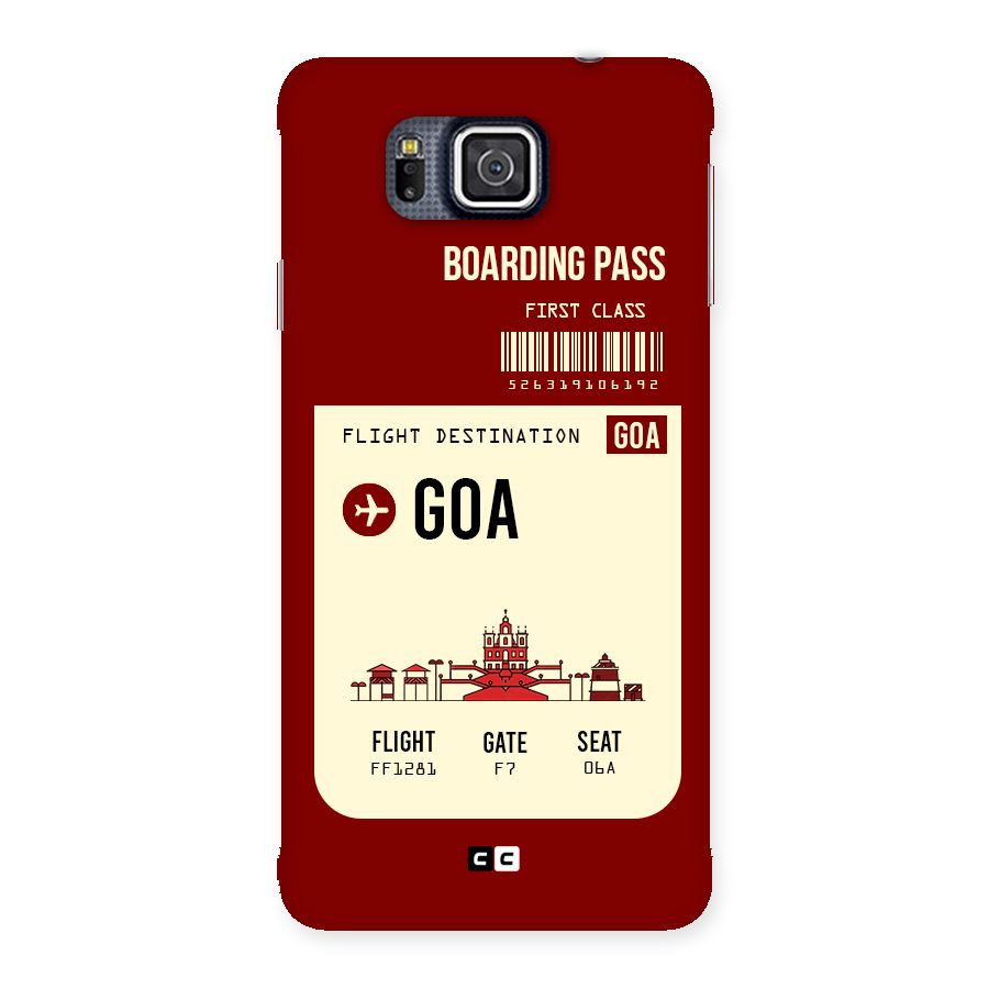 Goa Boarding Pass Back Case for Galaxy Alpha