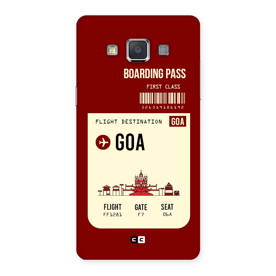 Goa Boarding Pass Back Case for Galaxy Grand Max
