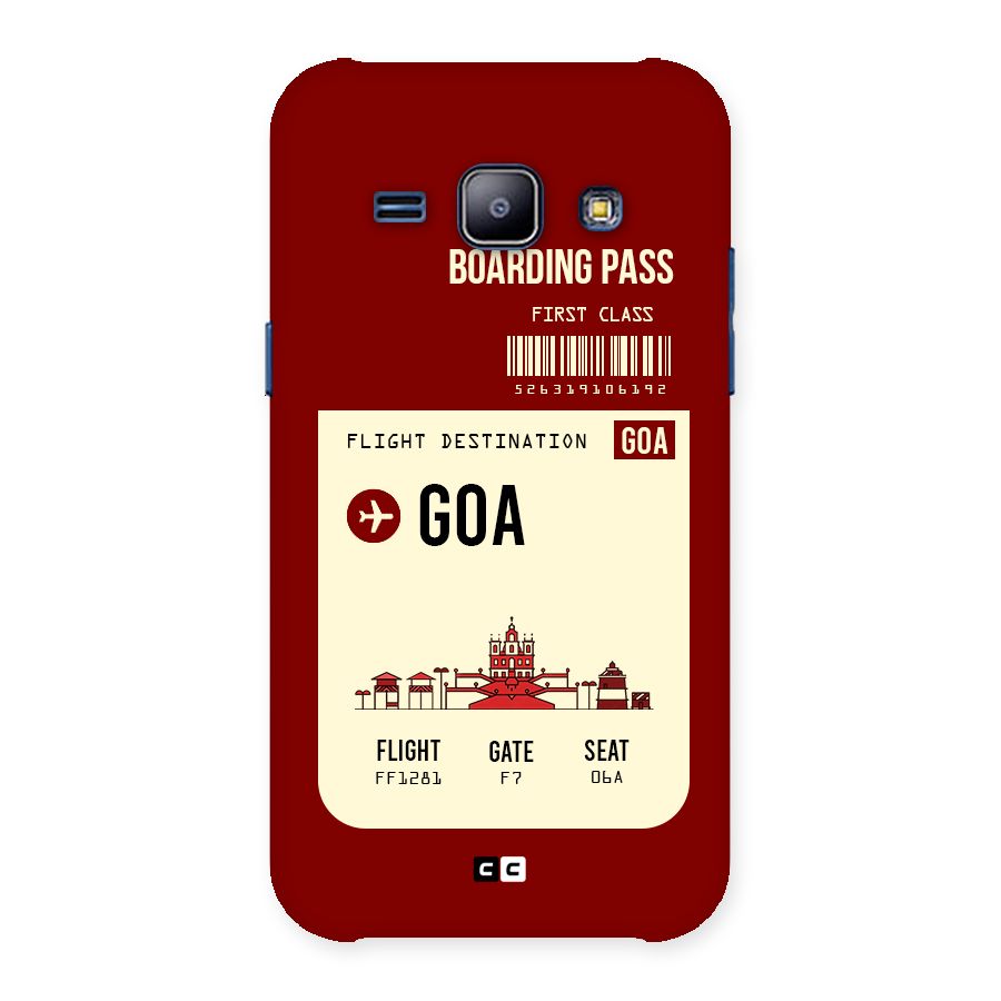 Goa Boarding Pass Back Case for Galaxy J1