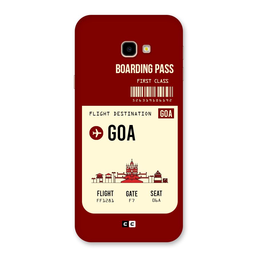 Goa Boarding Pass Back Case for Galaxy J4 Plus