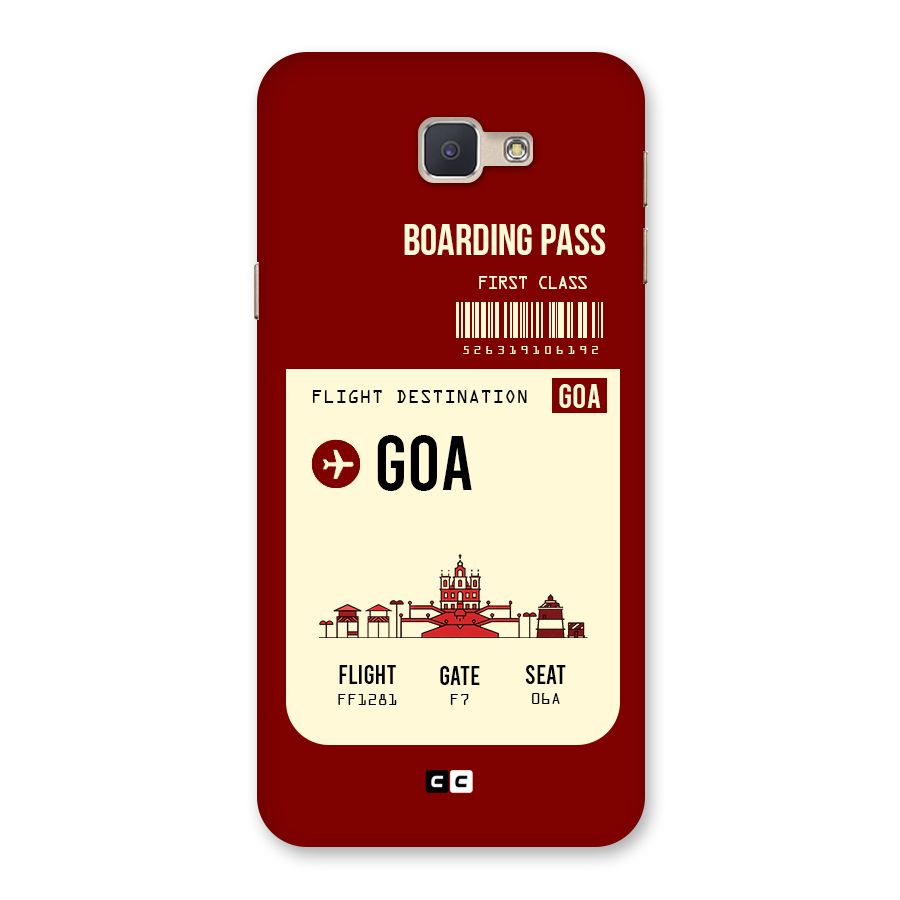 Goa Boarding Pass Back Case for Galaxy J5 Prime