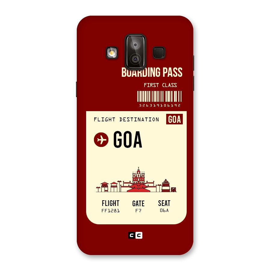 Goa Boarding Pass Back Case for Galaxy J7 Duo