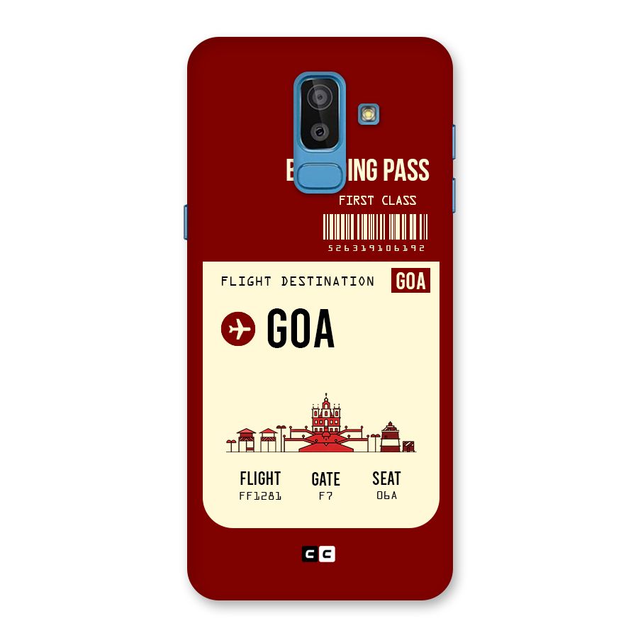Goa Boarding Pass Back Case for Galaxy J8