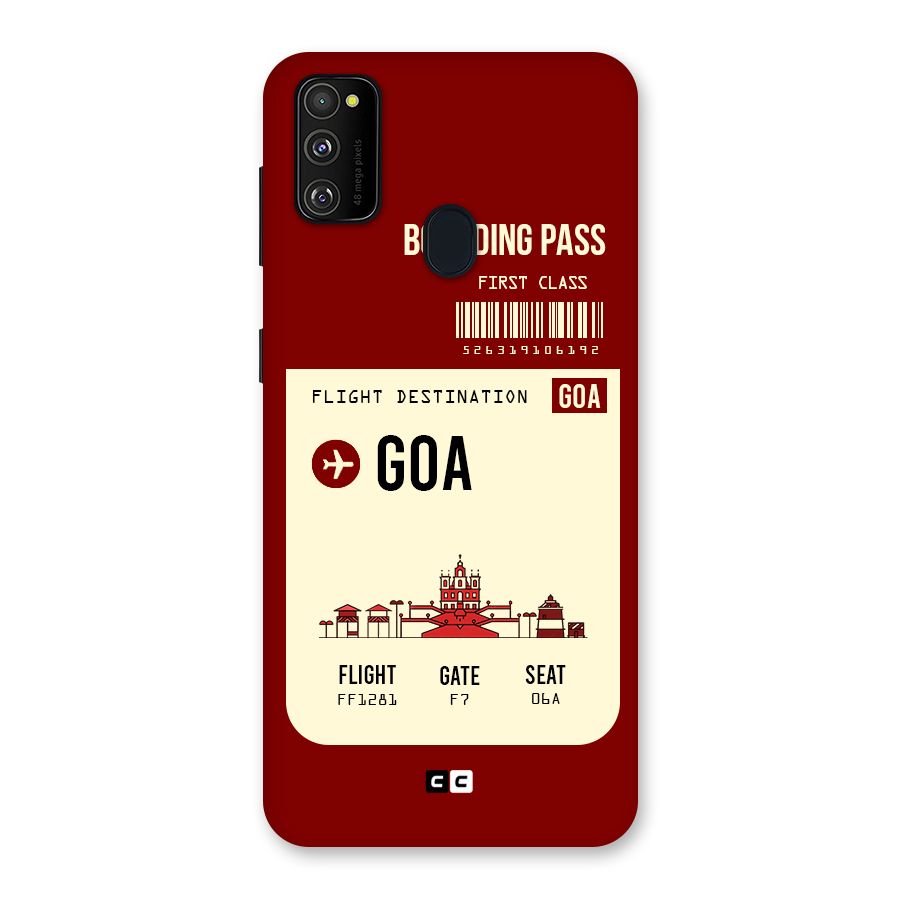 Goa Boarding Pass Back Case for Galaxy M30s