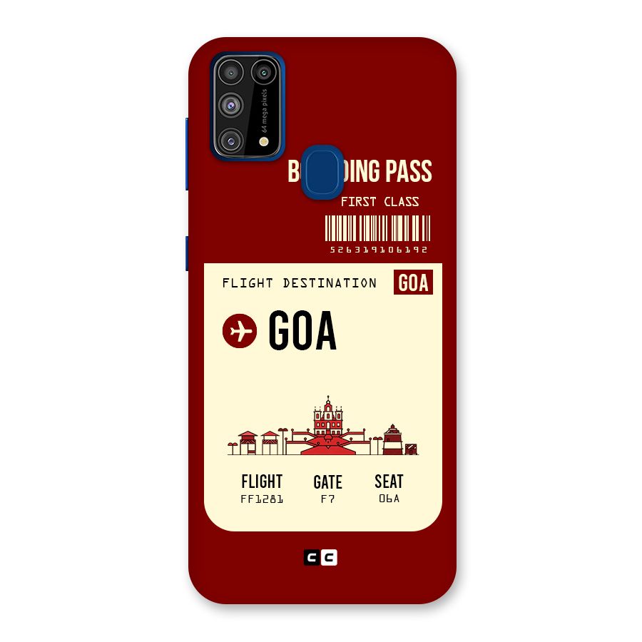 Goa Boarding Pass Back Case for Galaxy M31