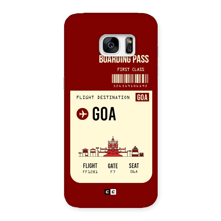 Goa Boarding Pass Back Case for Galaxy S7 Edge