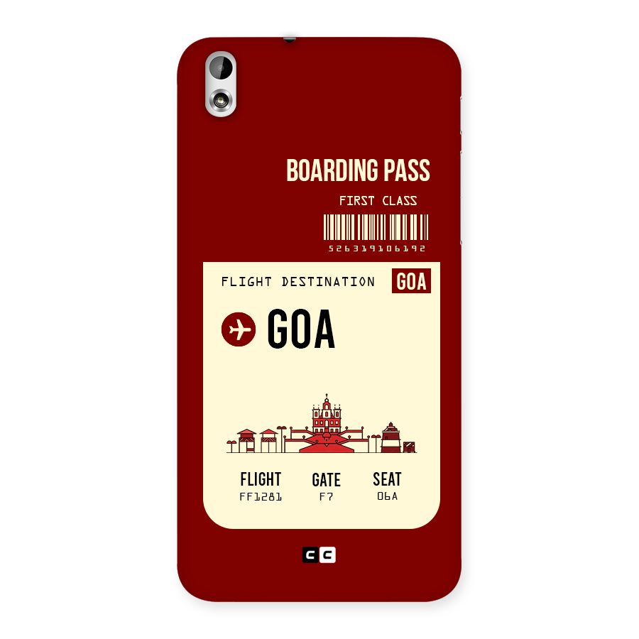 Goa Boarding Pass Back Case for HTC Desire 816
