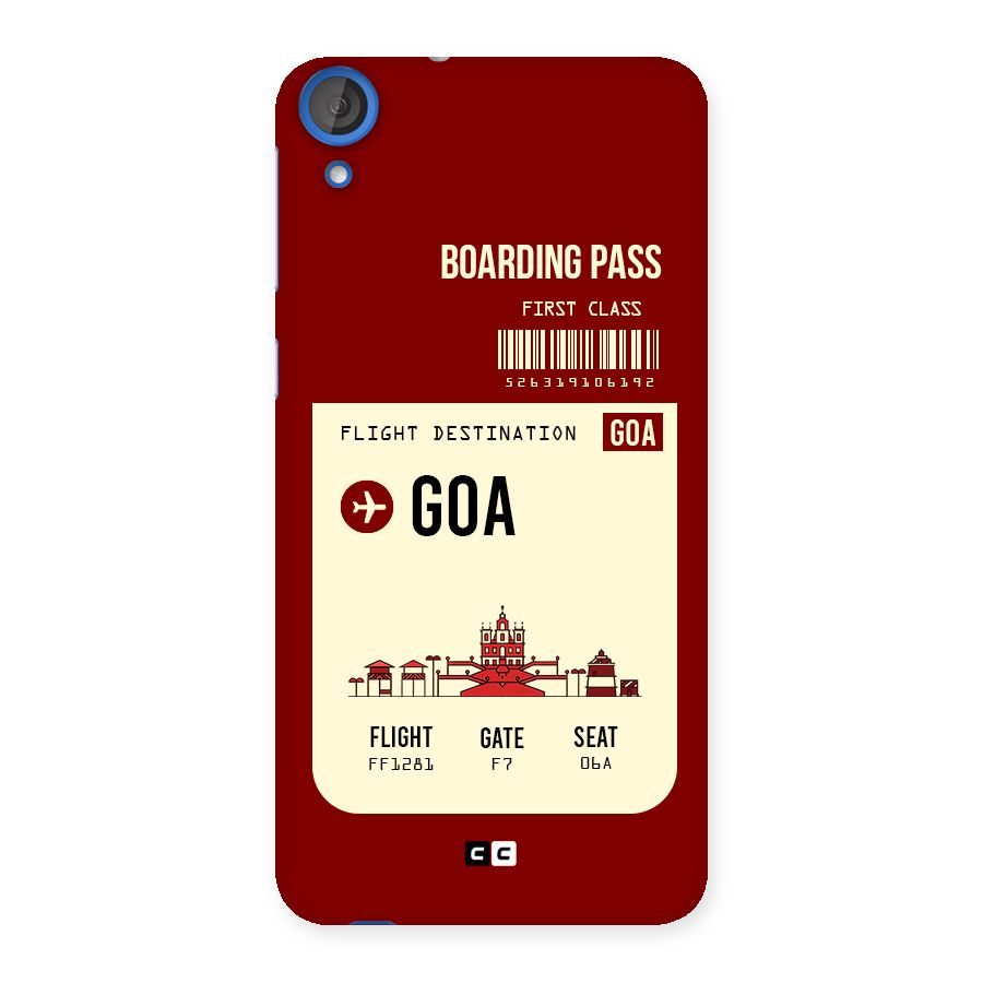 Goa Boarding Pass Back Case for HTC Desire 820