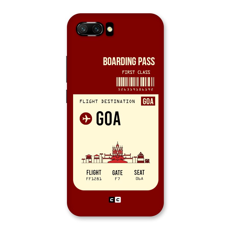 Goa Boarding Pass Back Case for Honor 10