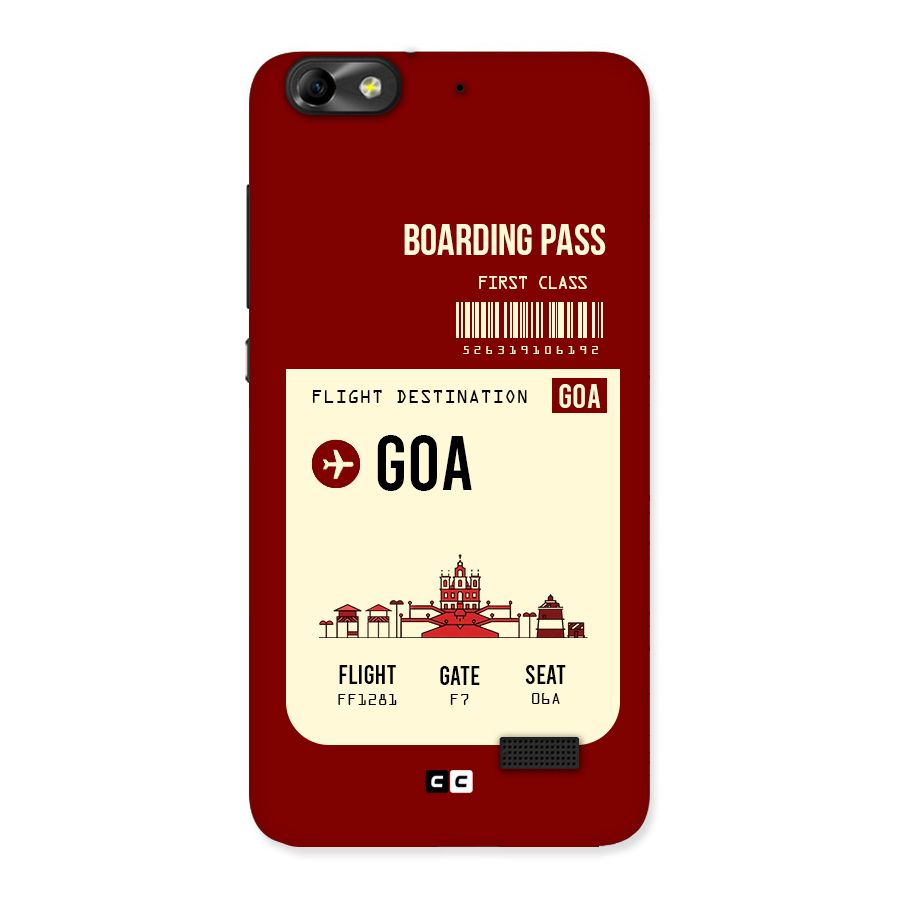 Goa Boarding Pass Back Case for Honor 4C
