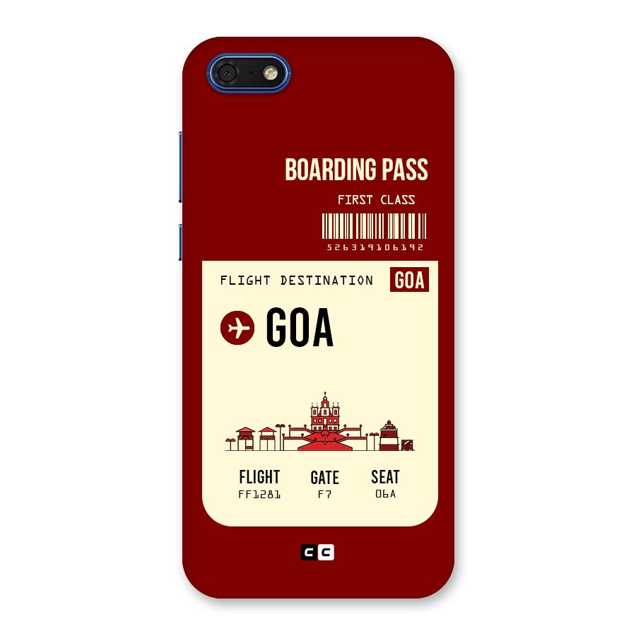 Goa Boarding Pass Back Case for Honor 7s