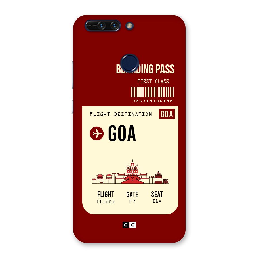 Goa Boarding Pass Back Case for Honor 8 Pro
