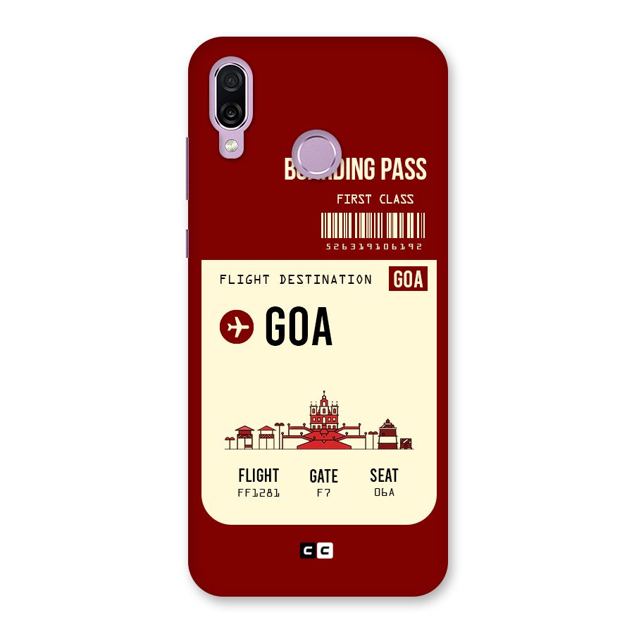 Goa Boarding Pass Back Case for Honor Play