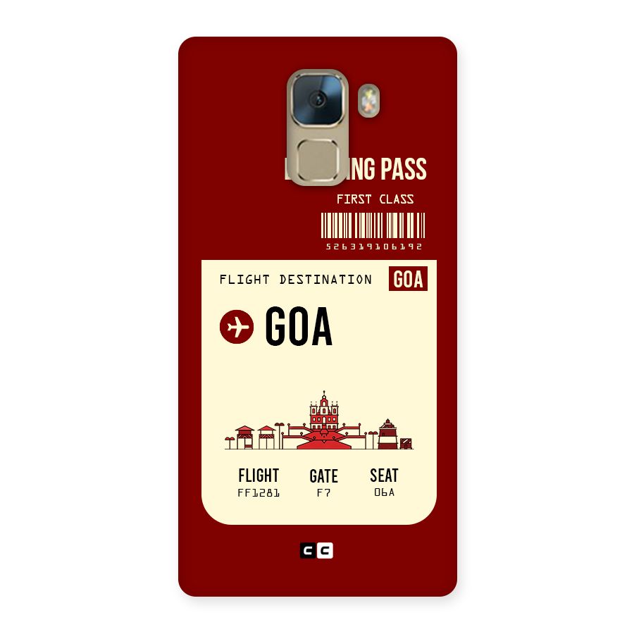 Goa Boarding Pass Back Case for Huawei Honor 7
