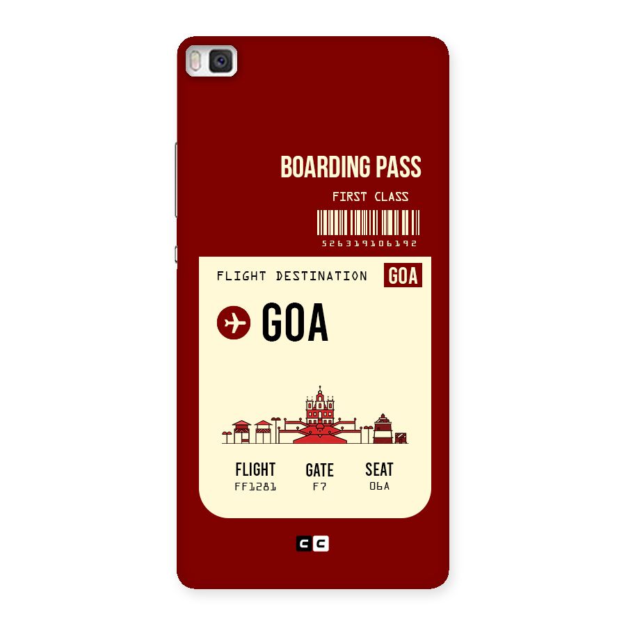 Goa Boarding Pass Back Case for Huawei P8