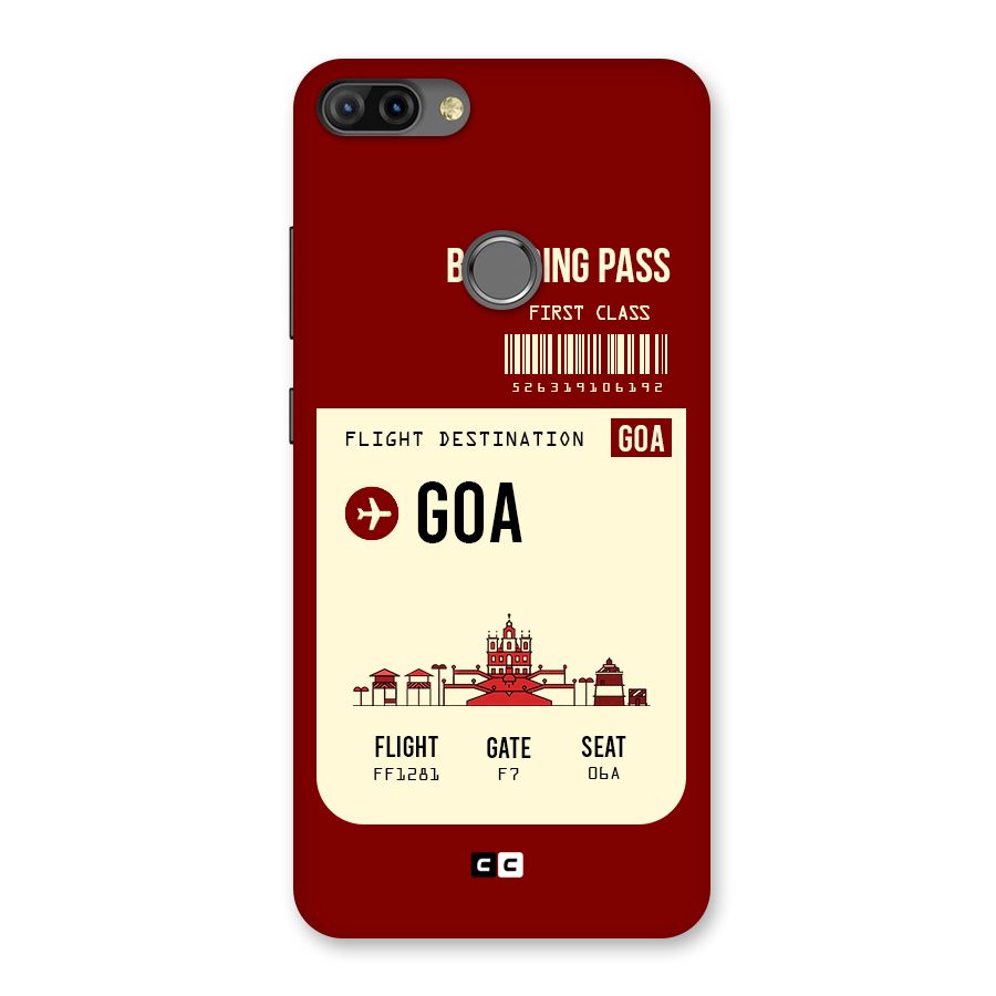 Goa Boarding Pass Back Case for Infinix Hot 6 Pro