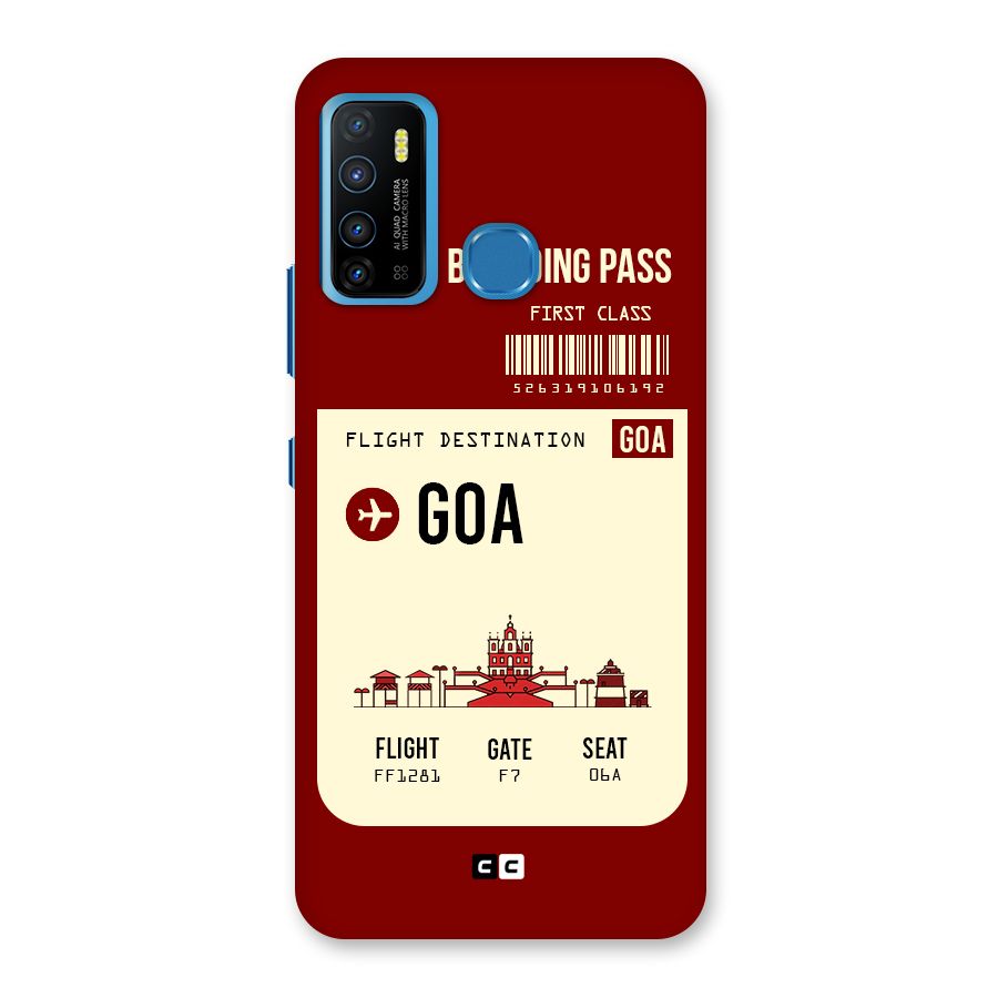 Goa Boarding Pass Back Case for Infinix Hot 9